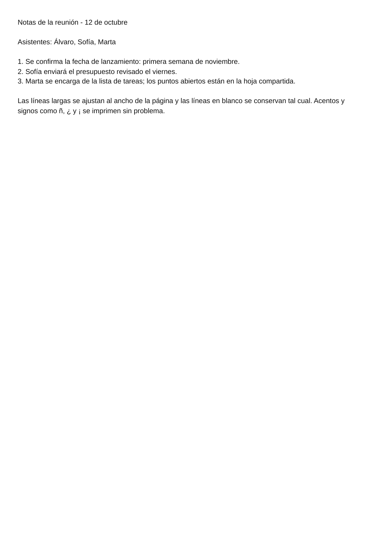 PDF creado a partir de notas de reunión en español (página 1)